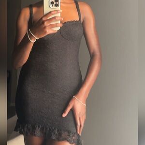 Fashion Nova Black Lace Mini Dress